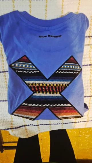 Camiseta Blue Banana Talla M Unisex Celeste