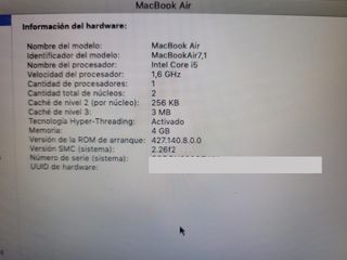 MacBook Air 11 (2015) Plata