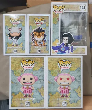 Funko One Piece Brook, Rob Lucci, Big Mom, kuma