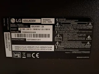 LG Smart TV 43 pulgadas television Negro