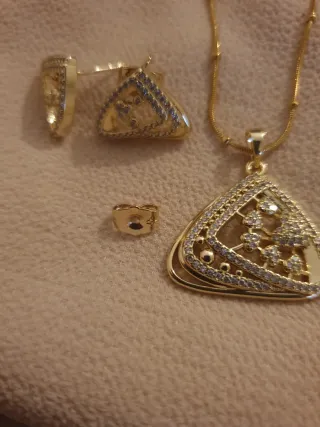 Conjunto Chapado en Oro