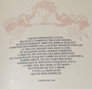 REFRANYER CATALÀ Ed.1989