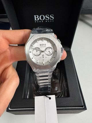 Reloj Hugo Boss Nuevo Plata y Blanco