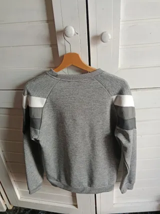 Sudadera Adidas Gris y Blanca