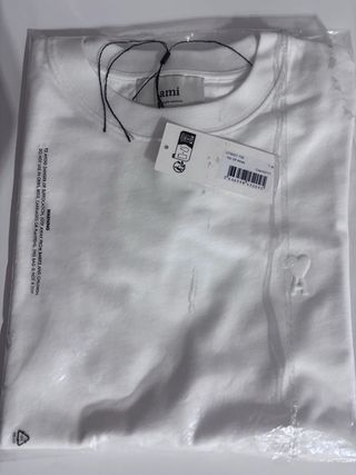 Camiseta Ami Paris Blanca Talla M Nueva