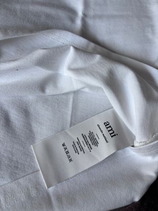 Camiseta Ami Paris Blanca Talla M Nueva