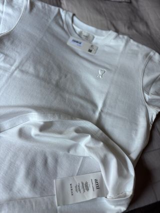 Camiseta Ami Paris Blanca Talla M Nueva