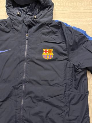 Chaqueta plumas FC Barcelona Nike Azul