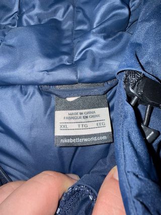 Chaqueta plumas FC Barcelona Nike Azul