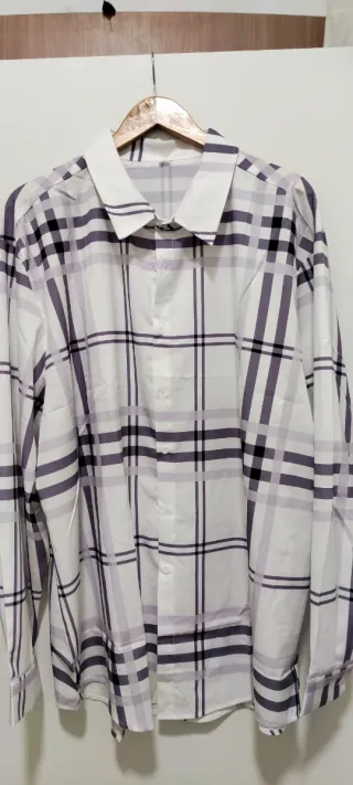Camisa de cuadros para hombre