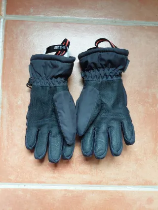 Guantes de invierno ski Infantil negros