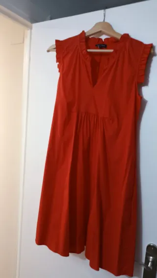 Vestido premamá rojo
