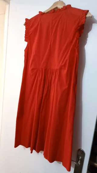 Vestido premamá rojo