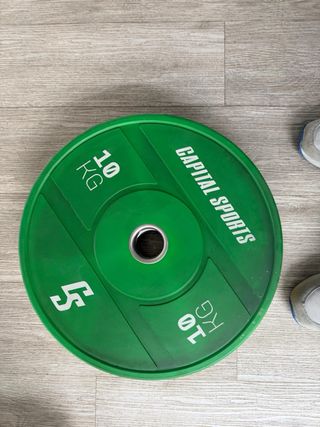 Barra de pesas con discos