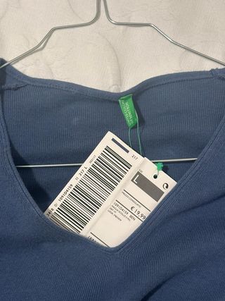 Maglia Benetton nuova scollo V tg L