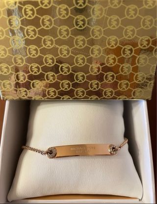 Pulsera Michael Kors Dorada y Rosa