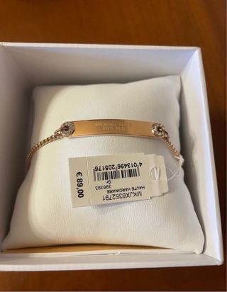 Pulsera Michael Kors Dorada y Rosa