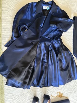 Fiesta: vestido, fajín, zapatos y bolsito