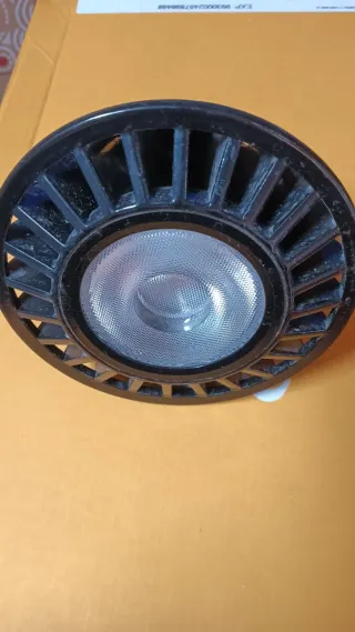 Foco E27 Negro Transparente