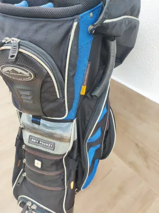 Bolsa de Palos de Golf Negra y Azul