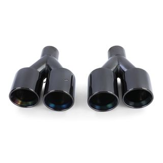 COLAS DE ESCAPE NEGRO BRILLANTE PARA BMW F10-F11 10-17