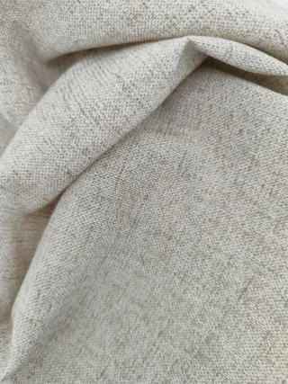 Retal tela loneta beige jaspeada