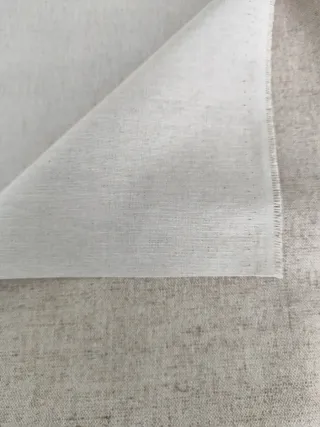 Retal tela loneta beige jaspeada