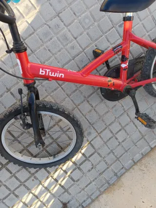 Bicicleta Infantil Roja Btwin