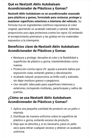 Nextzett Aktiv Autobalsam