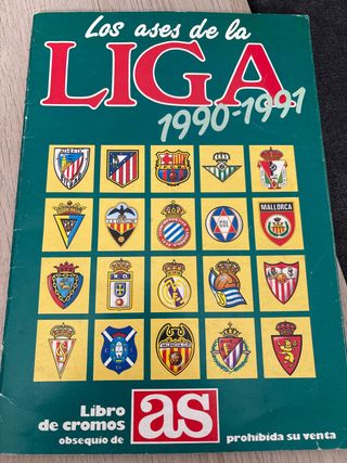 Álbum cromos Liga 1990-91