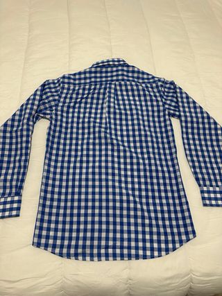 Camisa cuadros azul y blanco Talla M