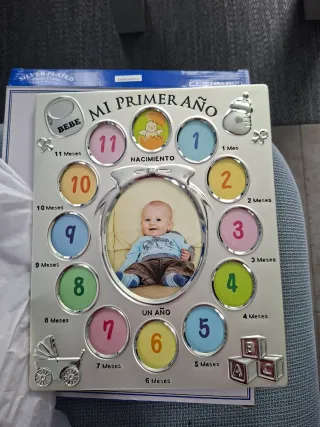 Portafotos Mi Primer Año Plata