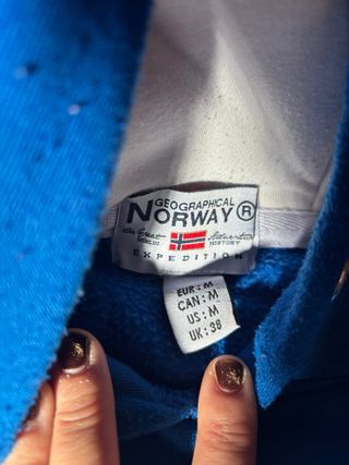 Sudadera Geographical Norway Azul