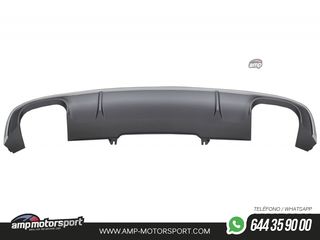 DIFUSOR TRASERO PARA AUDI A4 B9 BERLINA / AVANT S-LINE 2015-2019 LOOK S4