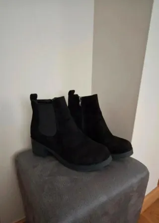 Botines de mujer, color negro, talla 37