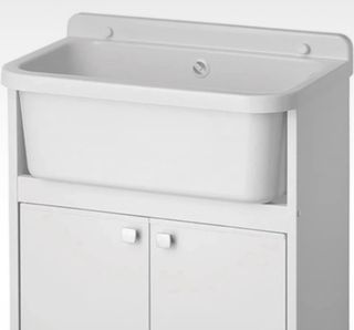 Lavatoio in plastica bianco