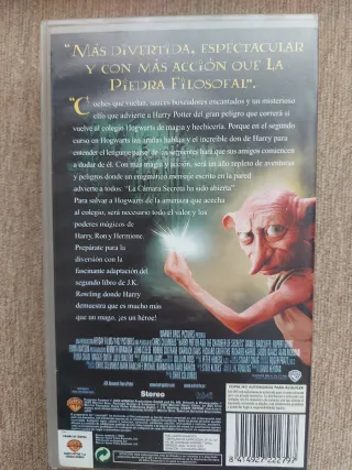 Harry Potter VHS Cámara Secreta Español