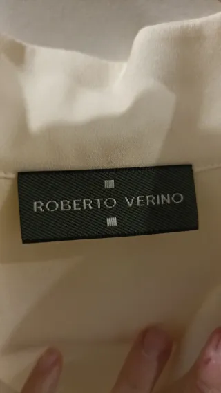 Camisa Roberto Verino blanco roto sin mangas