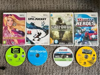 Consola Wii 8 Juegos y accesorios, a toda prueba