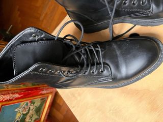 Anfibi Pelle Neri Uomo Tg. 42