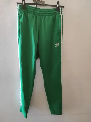 Pantaloni tuta Adidas verdi taglia S