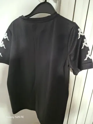 Maglia Kappa mezza manica ragazzo nera