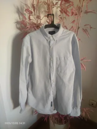 Camisa Pull&Bear azul claro Talla M