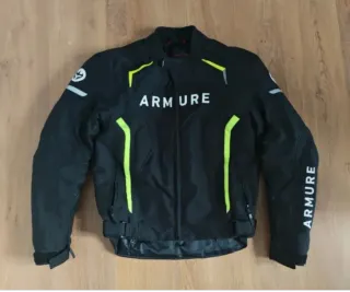 Chaqueta ARMURE Hamo Impermeable Negra/Amarilla