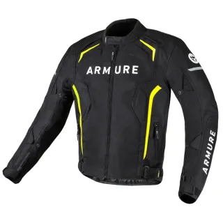Chaqueta ARMURE Hamo Impermeable Negra/Amarilla