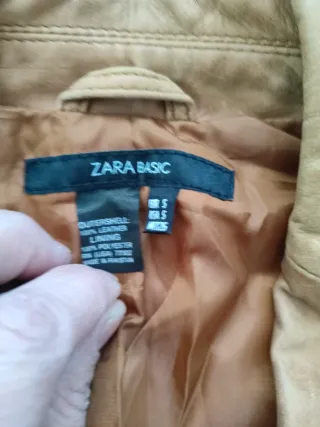 Blazer Zara Piel Talla 38 + Bolso