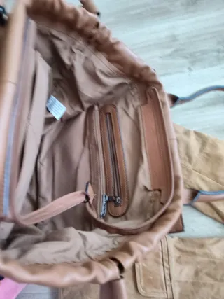 Blazer Zara Piel Talla 38 + Bolso