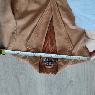 Blazer Zara Piel Talla 38 + Bolso