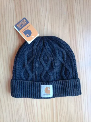 Gorro Carhartt Negro Trenzado