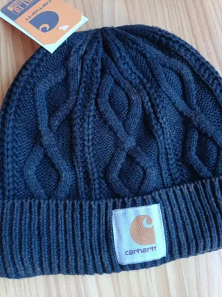 Gorro Carhartt Negro Trenzado